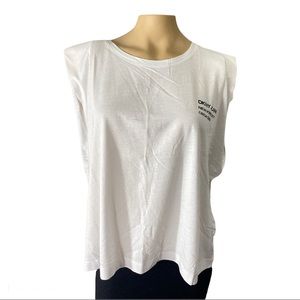 DKNY JEANS blouse size XL color white